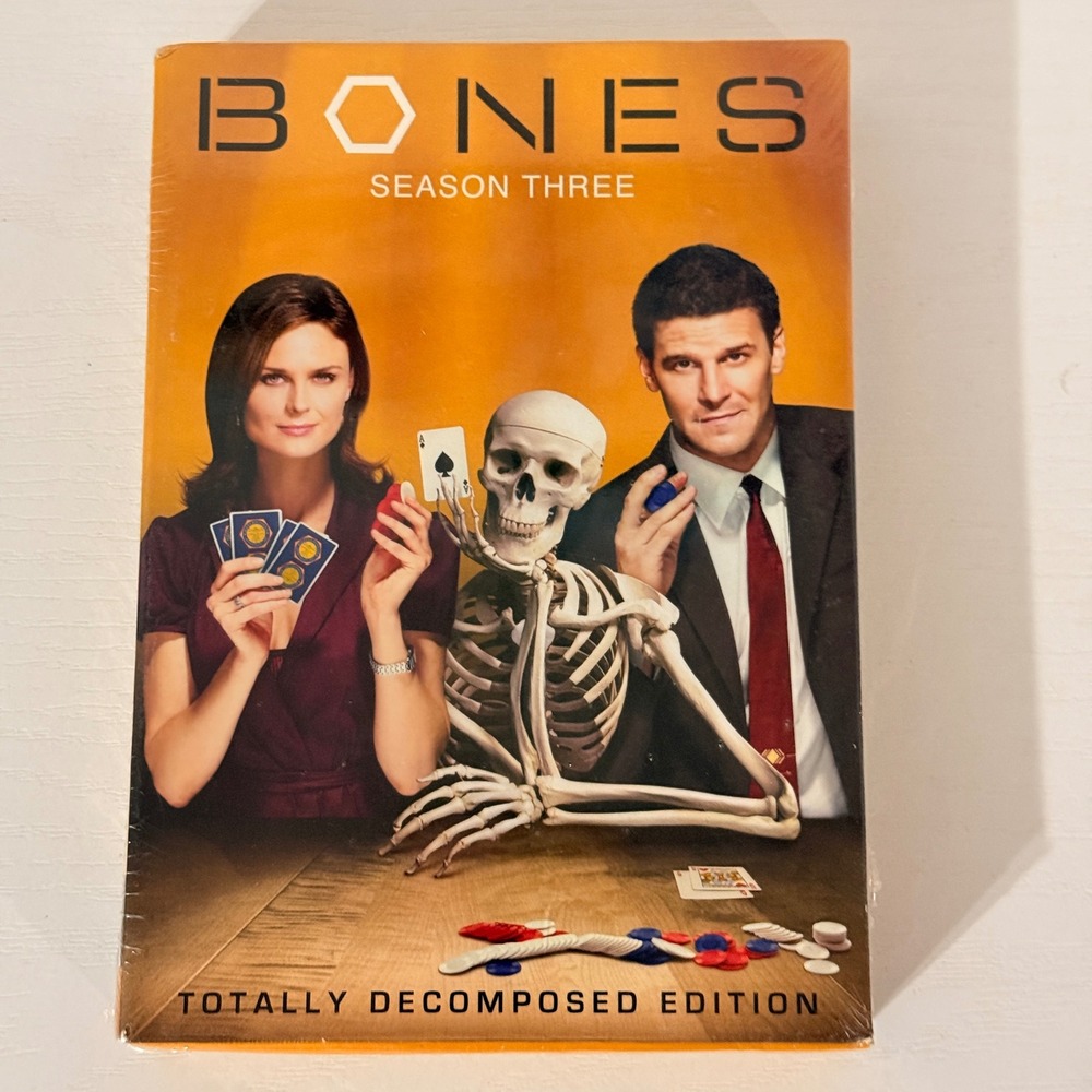 Bones Season 3 DVD Totally Decomposed Edition New Sealed 5 Disc Set TV Series